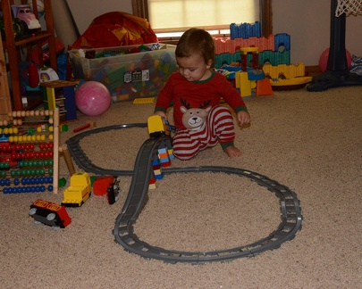 JB playing with the train2
